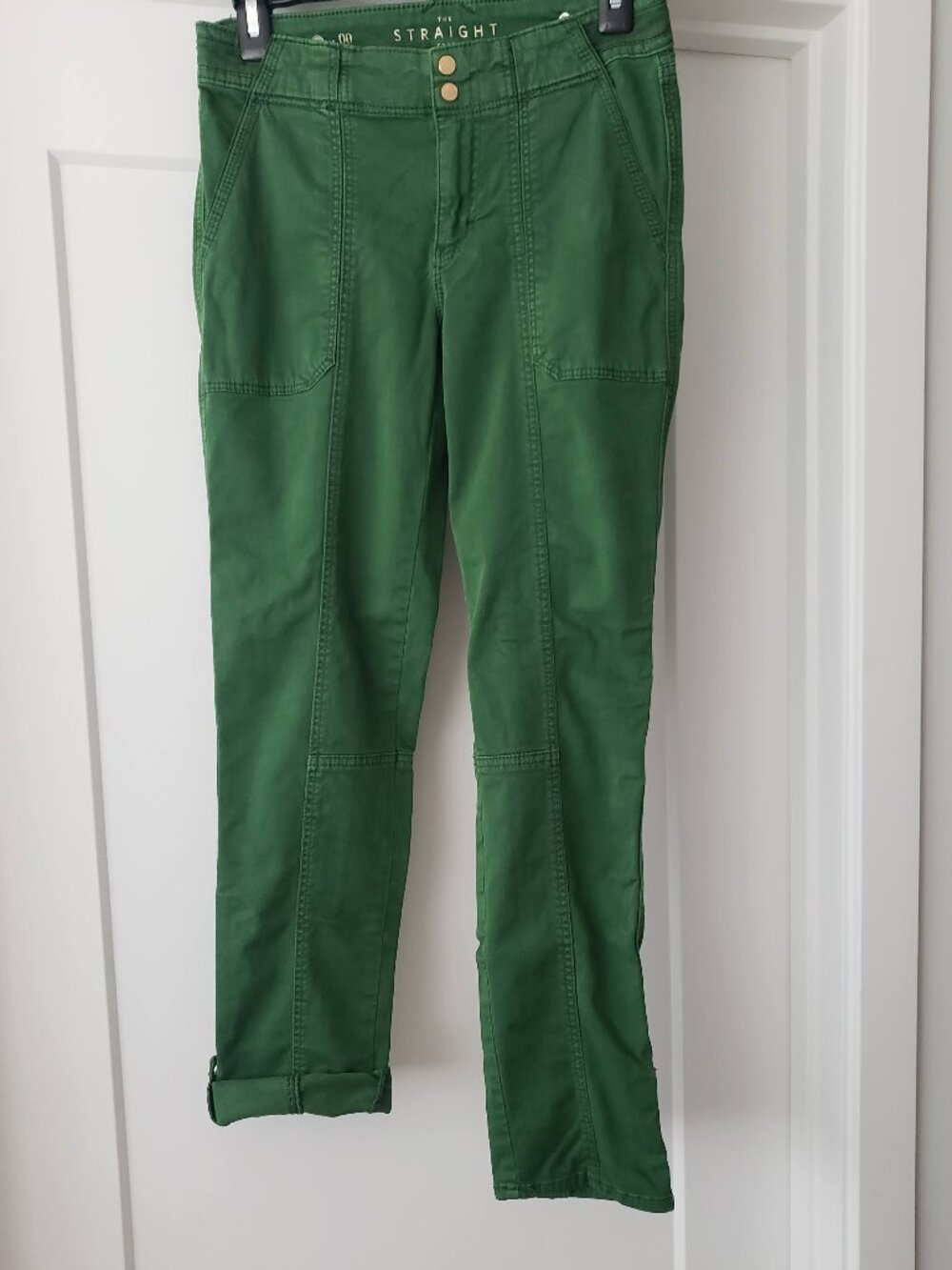 WHBM PRET STRAIGHT CROP CUFFED PANTS SIZE 00